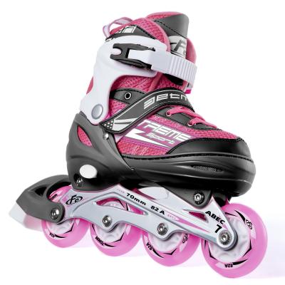 China High Rebound 82A High Performance PU Dirt Roller Skate Quad 4 Wheel Flash Skating Shoes for sale