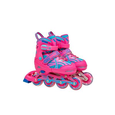 China PU High Rebound 82A Children's Integrated Land Roller Skate Led Flash Roller Skate Shoes Light for sale