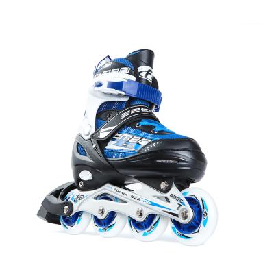 China Professional Durable Inline 4 Speed ​​Shoes Kids Snap And Teenager Wheel Roller Stripes for sale