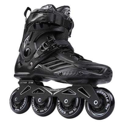 China Breathable Memory Foam +Built-in EVA Wheel Speed ​​Professional Slalom Hot Selling Cheap Four Sliding Man Roller Skate Blades Free Skating Shoes For Adult Man for sale