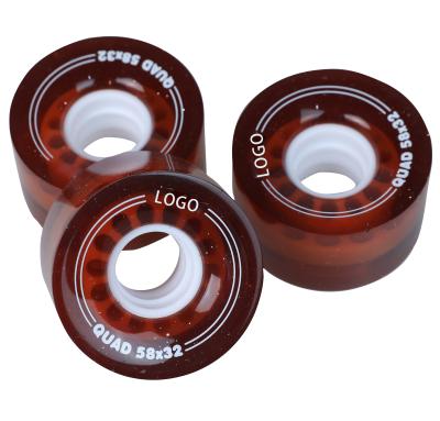 China High Quality Slalom Roller Skates Wheels 58mm*32mm PU Wheels For Adults Roller Saktes 500pieces Eachkids Slalom 82A W-2 ZJ for sale