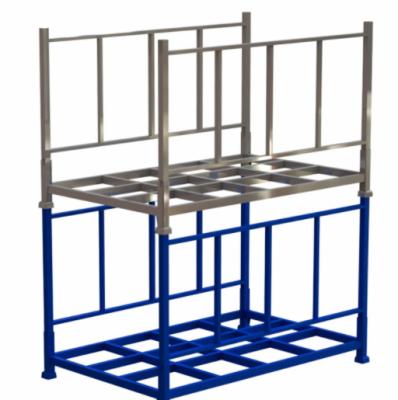 China Intelligent Folding Stackable And Movable Steel Stacking Solid Rack Folding for sale