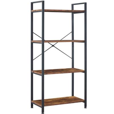 China Adjustable Modern Home Furniture Ladder Shelves Living Room Furniture (Height) Shelf Display Rack Vintage Cabinet Wood Bookcases for sale