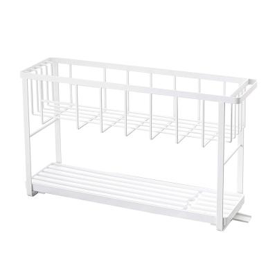 China Sustainable 2 Tier Dish Drying Bowl Rack Storage Rack Kitchen Utensils Shelf for sale