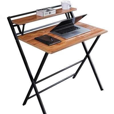 China (Size) Modern Style Adjustable Computer Desks With Shelf Study Table Home Laptop Stand PC Computer Table Corner Wooden Writing Desks Furniture for sale