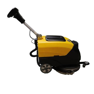 China Hotels C5-X JS Floor Scrubber Folding Handle Rubber Floor Cleaning Scrubbing Machine For Sale for sale