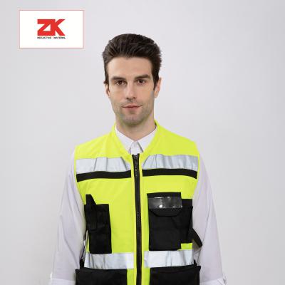 China Hi Strength Vest High Visibility Fluorescent Yellow Cheap Vest Wholesale Safety Reflective Vest for sale