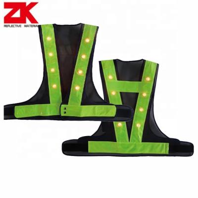 China FLASH Promotion LED Led Reflective Belt High Visibility Led Safety Reflective Vest for sale