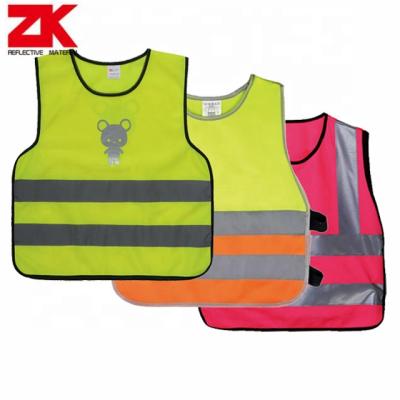 China 100% Polyester Knit Cheap Price Kids Safety Reflective Vest for sale