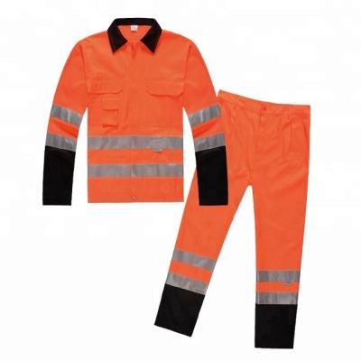 China 100%polyester high visibility reflective workwear for sale