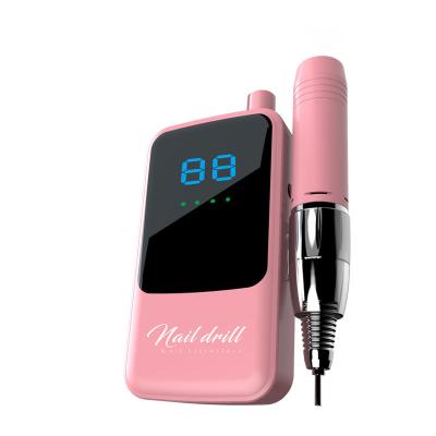 China High Quality Nail Art Beauty Equipments Professional 35000 RPM Electric Nail Drill Machine Cordless Nail Drill File For Nail Shops for sale