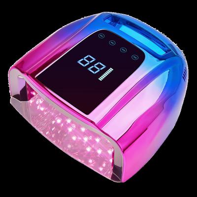 China Professional LED Nail Lamp Nail Art Beauty Gradient Lamp Shell 96W Gel Lamp Dryer Pedicure Polish Wireless UV Manicure Light for sale