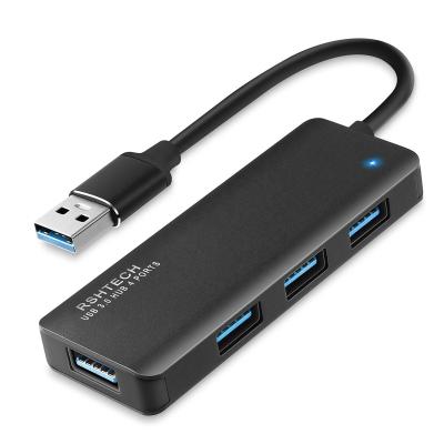 China High Speed ​​USB3.0 5Gbps RSHTECH High Speed ​​USB TYPE C Hub For Laptop 4 Ports 3.0 Adapter Macbook Computer Accessories Aluminum USB Splitter for sale