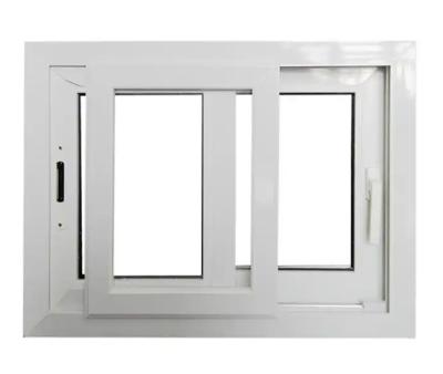 China Magnetic Screen upvc Windows sliding Windows American style Modern style single push double push for sale