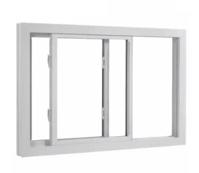 China Magnetic Screen upvc Windows sliding Windows Decorative utility single push double push waterproof for sale