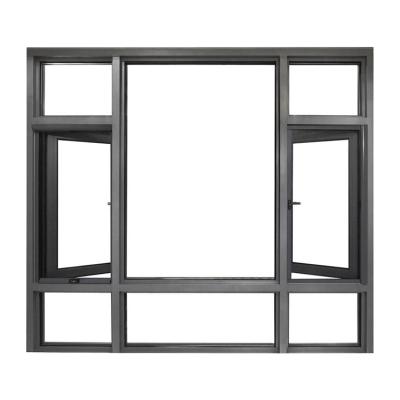 China Magnetic Screen Xin hu xi French Apartment PVC Windows Double glazing uPVC casement Windows for sale