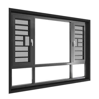 China Magnetic Screen PVC casement windows, double glazed windows, customizable soundproofing and windproof windows for sale