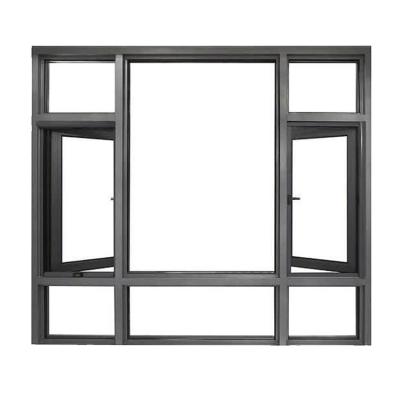 China Magnetic Screen PVC casement windows, double glazed windows, customizable soundproofing and windproof windows for sale