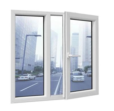 China Magnetic Screen Windproof doors and windows, double layer tempered glass, PVC doors and windows, UPVC casement windows for sale