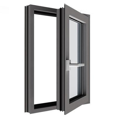 China Magnetic Screen Aluminum Casement Double Glazed Glass Windows crank windows customizable windows for sound insulation and wind protection for sale