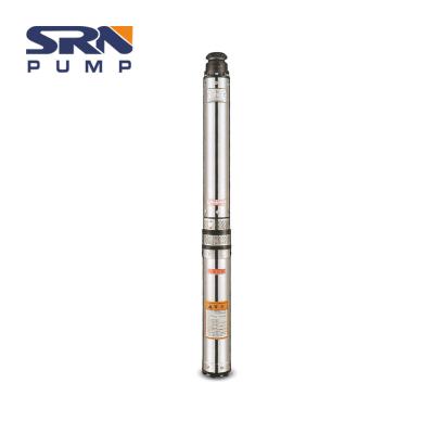 China QJ China Stainless Steel Submersible Silver Deep Well Submersible Pump for sale