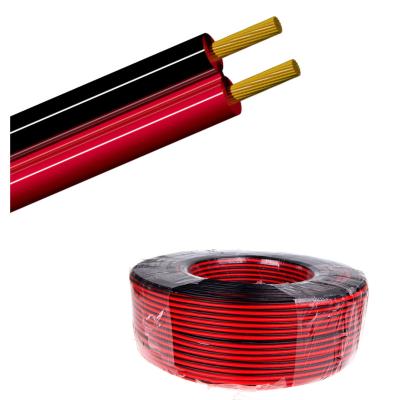 China No Battery Charging Positive Negative Copper Speaker Flexible Flat RGB 2468 Wire Red And Black Cable DC 0.75mm for sale