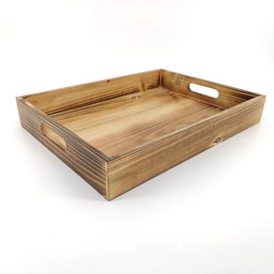 China Viable Wholesale Wooden Pallet Breakfast Tray Wedding Gift For Kitchen Living Room Hotel Party for sale