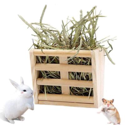 China Natural Pet Rabbit Pet Feeder Automatic Feeder Holder Feeder Hay Feeder For Rabbit Chinchilla Hamster for sale