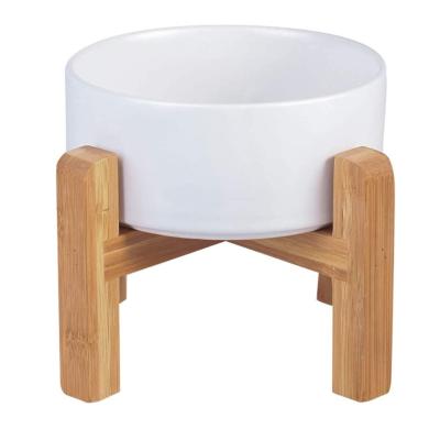 China Automatic Made In China Top Quality Wholesale Feeder Pet Bowls With Bamboo Stand for sale