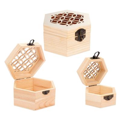 China China Factory Supply Interesting Price Carved Natural Jewelry Wooden Planter Box for sale