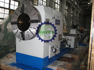 China Threaded Pipe Metal Lathe Machine Universal With Double 4 Jaw Chucks for sale