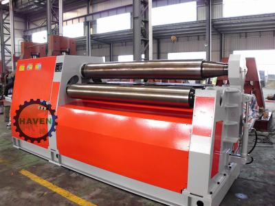 China Red Hydraulic Plate Rolling Machine Metal Bending Equipment for sale