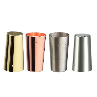 China Sofa bed chair cabinet table furniture cups table sofa bed leg cups 55mm metal caps for sale