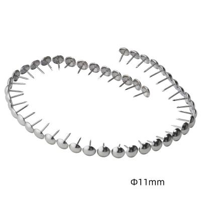 China Hat Chrome Sofa Nail Trim Stud Button Upholstery Nail Decorative Strip for sale