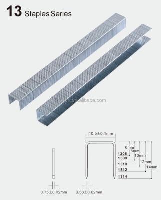 China Flat Hardware Tool Upholstery Decorative Nail Gun Staples for sale