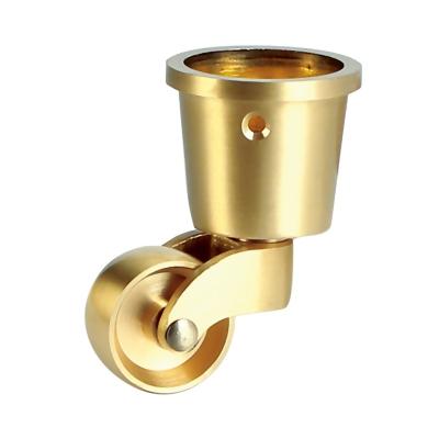 China Modern Brass Caster Wheel Gold Round Brass Caster Wheel for sale