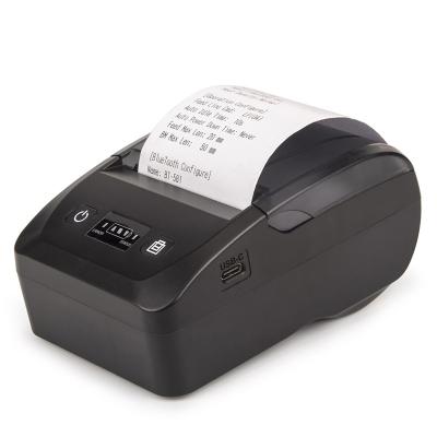 China Factory Sale Black And White Hot 58 Position 58 Tooth 58mm Thermal Printer Blue Small Receipt With 2000mah Battery for sale