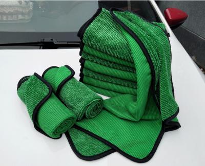 China Viable 40*60 Braid Cloth Car Wash Towel Microfiber Cleaning Towel Lint Free Thickened Car Towel for sale