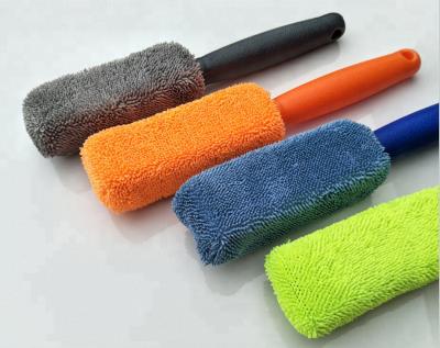 China Free Microfiber+PP Microfiber Metal Wheel and Rim Brush for sale