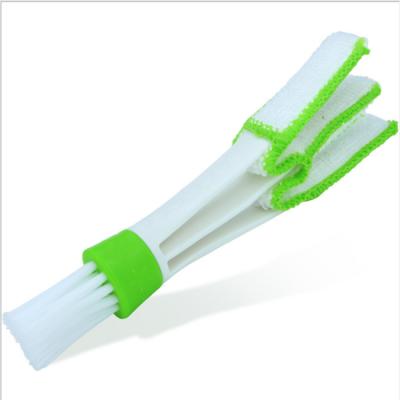 China Keyboards Mini Duster Double Ended Vent Duster Brush Conditions Car Air Vents Quick Clean Removable for sale