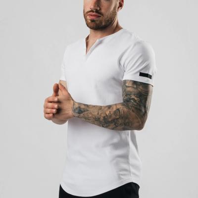 China Men's Short Sleeve Gym T-Shirts Short Sleeve Top QUICK DRY Elastic Man T Shirt for sale