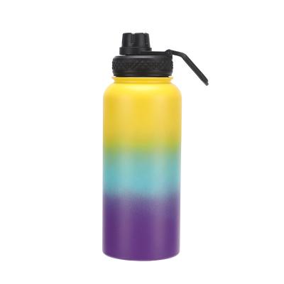 China Sustainable 32oz 950ml Ombre Colors BPA Free Double Wall 304 Stainless Steel Water Bottle Vacuum Flasks for sale