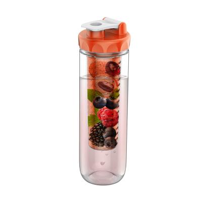 China 800ml 27oz Sustainable Fruit Infuser High Quality Sports / Water Bottle Bpa Free for sale