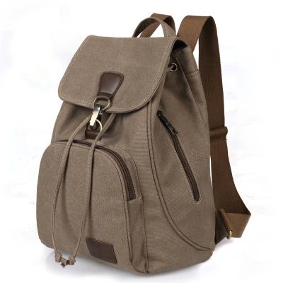 China Anti-theft Women's Travel Daypacks Bag Universal Casual Large Capacity Canvas Backpack Outdoor Girls Backpack for sale