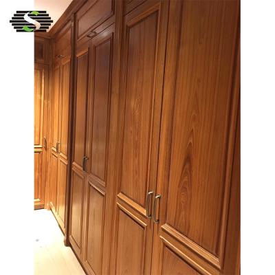 China modern china made modern teak wood wardrobe with doors and drawers for sale