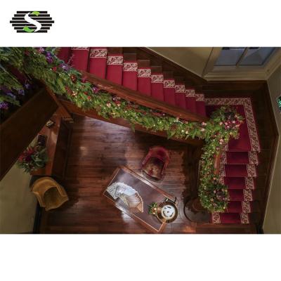 China Factory Modern Teak Stairs Indoor Modern Wooden Staircase Steps Floating Stairs for sale