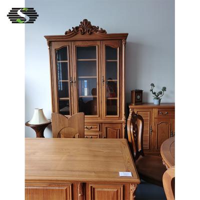 China Home Decoration Furniture Custom Hotel Revolving Wine Storage Shelves Teak Wooden Cellar Racks for sale