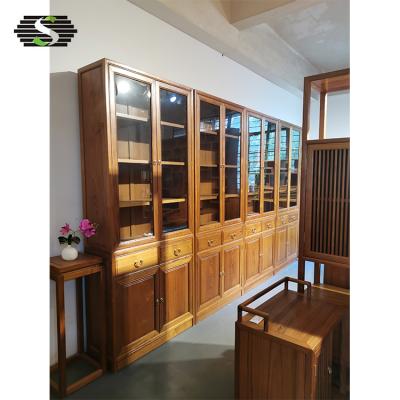 China Revolving Custom Design Decorative Vintage Wine Cabinet Teak Royal Wine Cabinet for sale