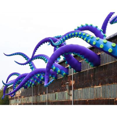 China Giant Inflatable Tentacle Roof Decoration Inflatable Octopus Tentacle, Inflatable Squid for sale