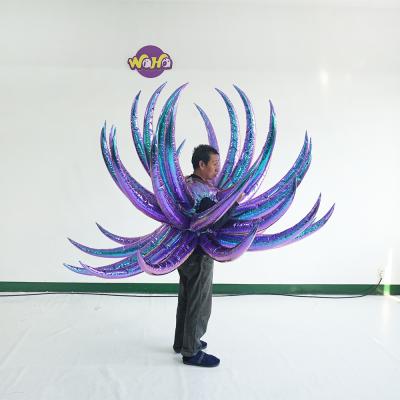 China Oxford Business Activity Exhibition Dance Party Giant Inflatable Balloon Performance Inflatable Wings Costume for sale